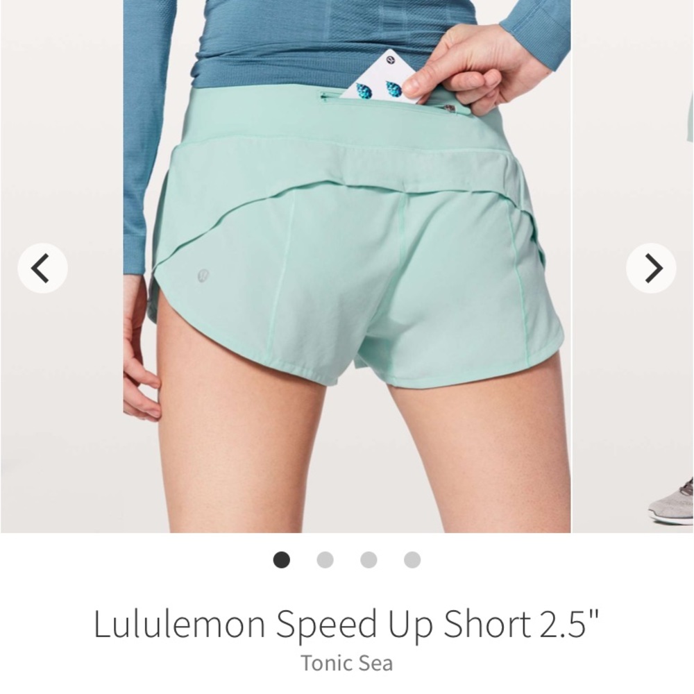 Lululemon speed up shorts. 2.5 inseam